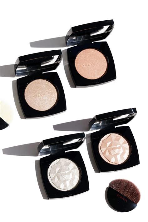 chanel or blanc highlighter|Chanel blush.